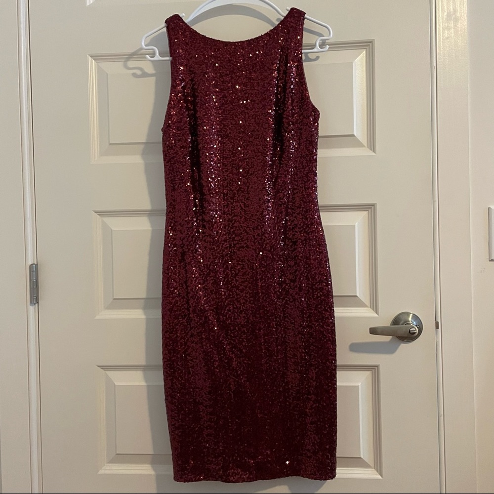 Lauren Ralph Lauren Red Sequin Dress, size 10